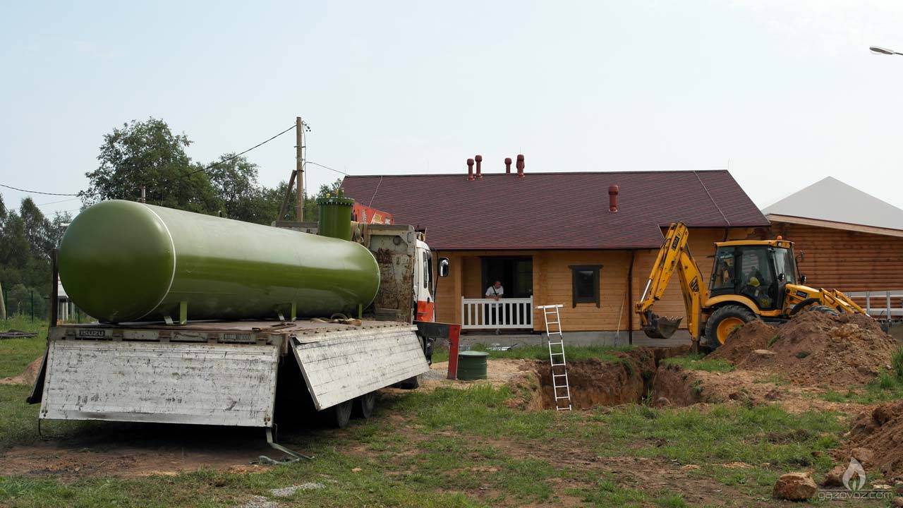 Доставка газгольдера на объект Доставка газгольдера на объект